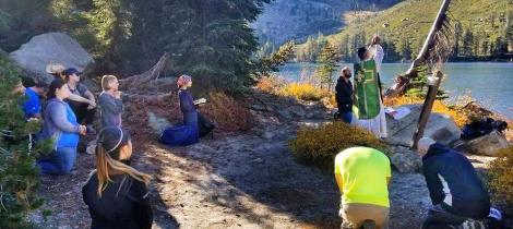 Mass By a Lake