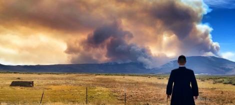 Fire over the earth 