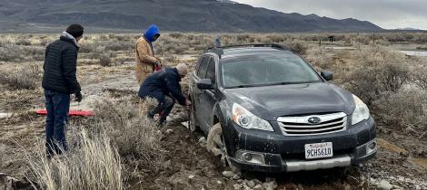 stuck in the mud 