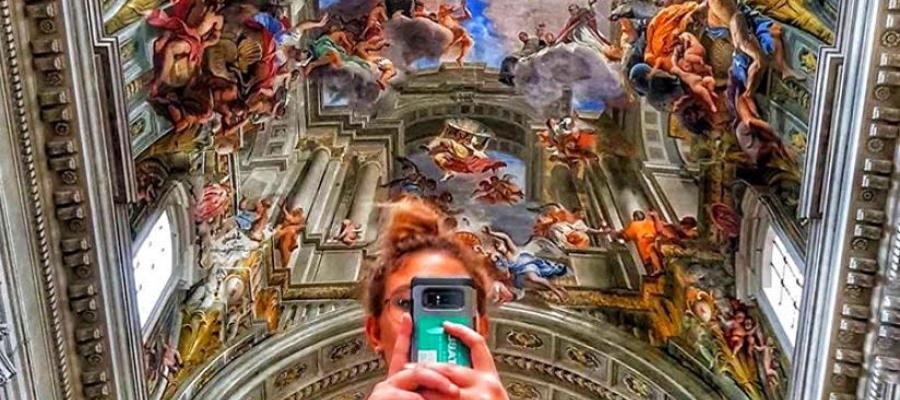 Ceiling of the Gesu in Rome