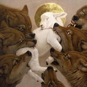 Wolves bitting 