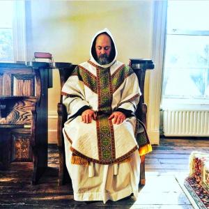 Priest in prayer 